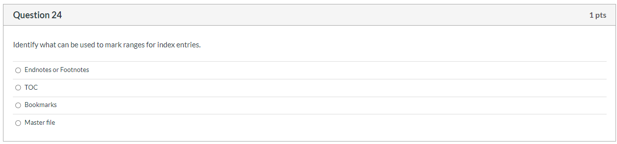 Question 2 4 Identify what can be used to mark