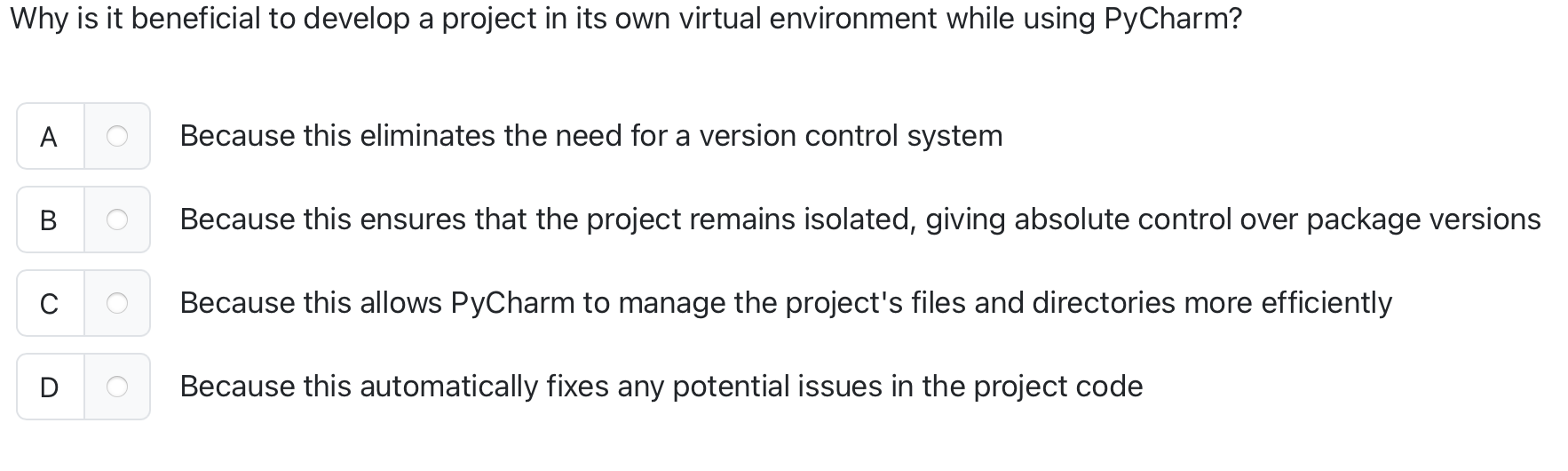 Why is it beneficial to develop a project in its