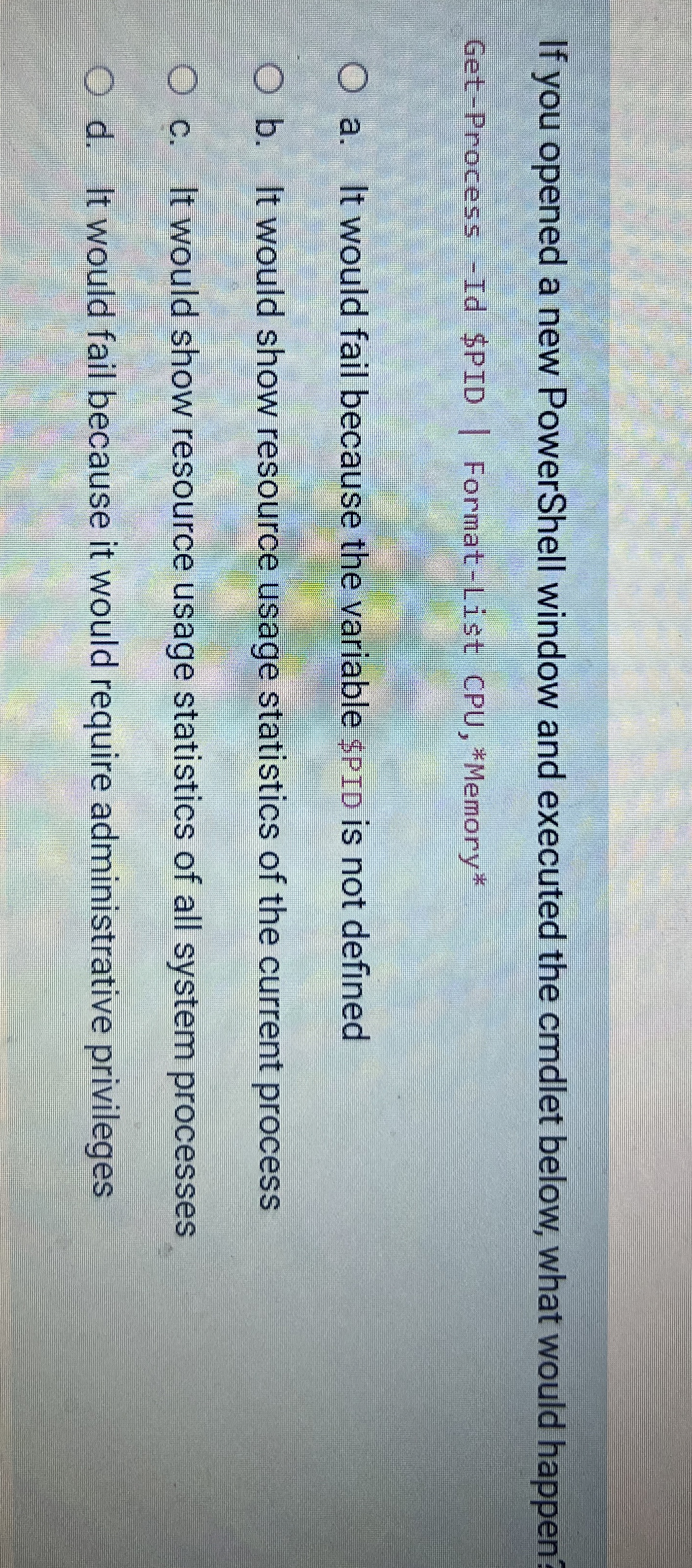 If you opened a new PowerShell window and