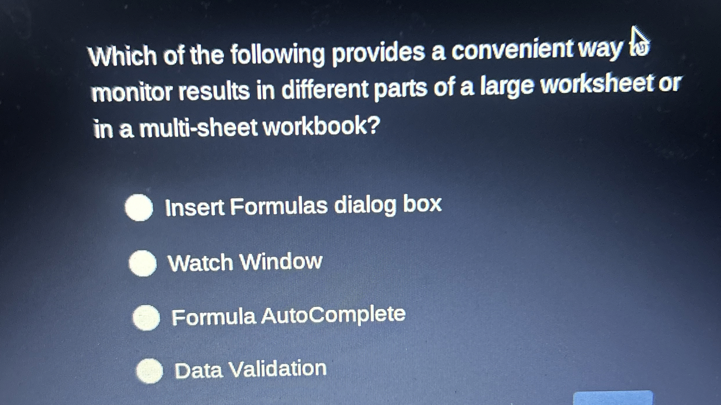 Which of the following provides a convenient way