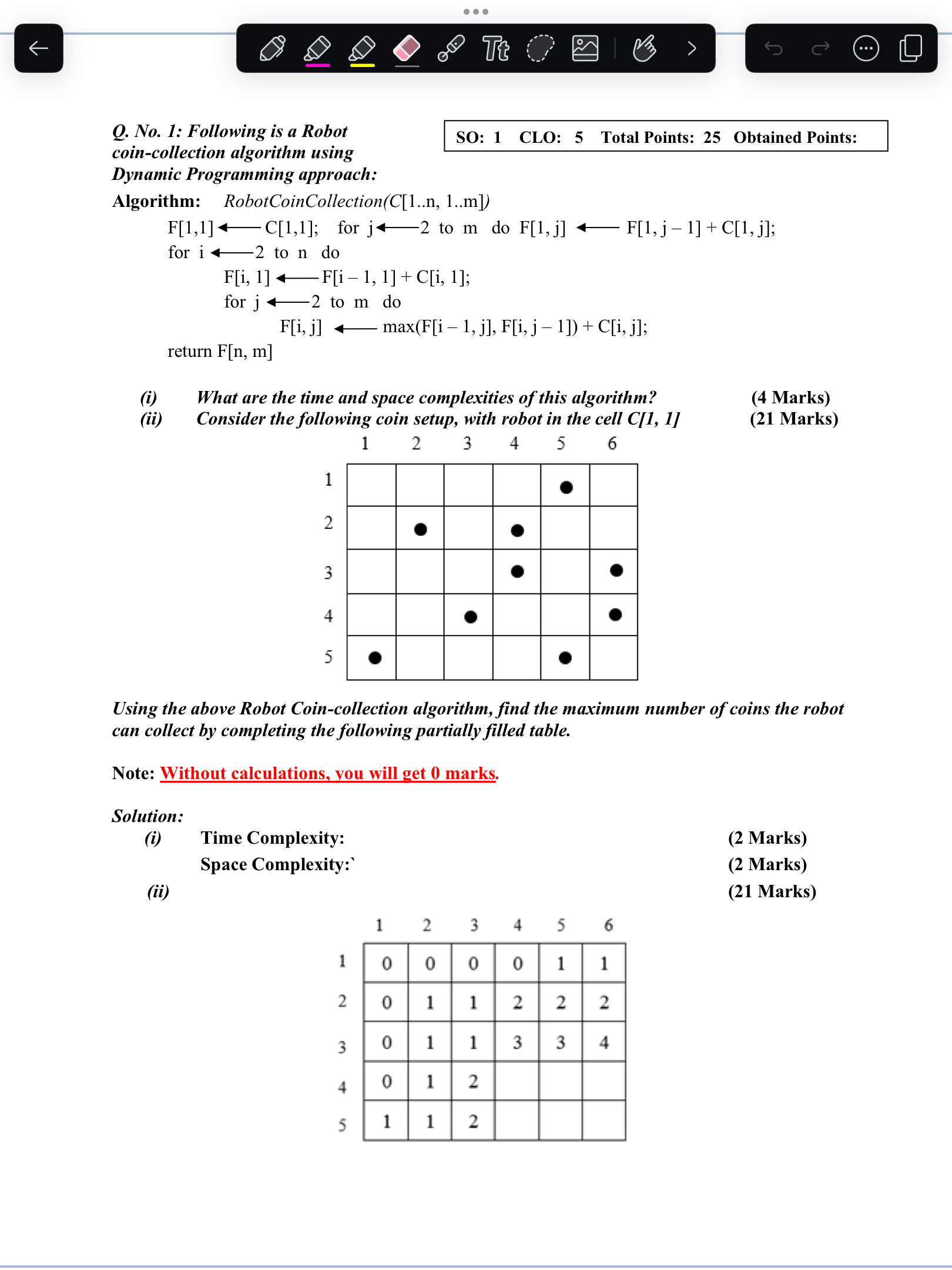 Q . No . 1 : Following is a Robot SO: 1 CLO: 5