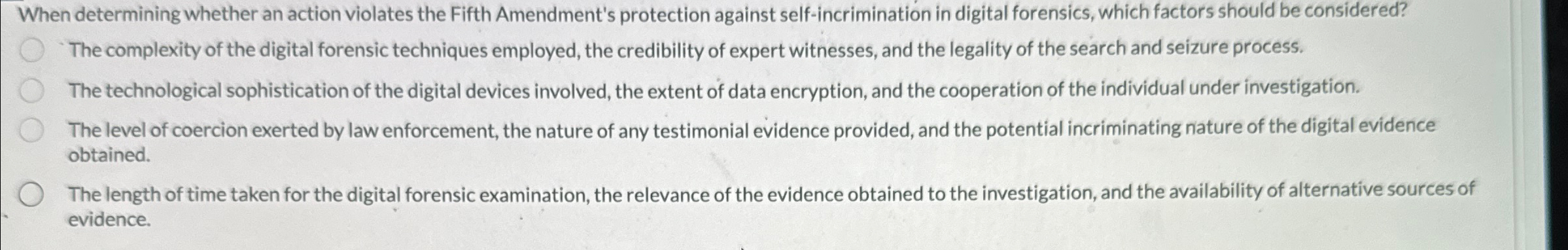 When determining whether an action violates the
