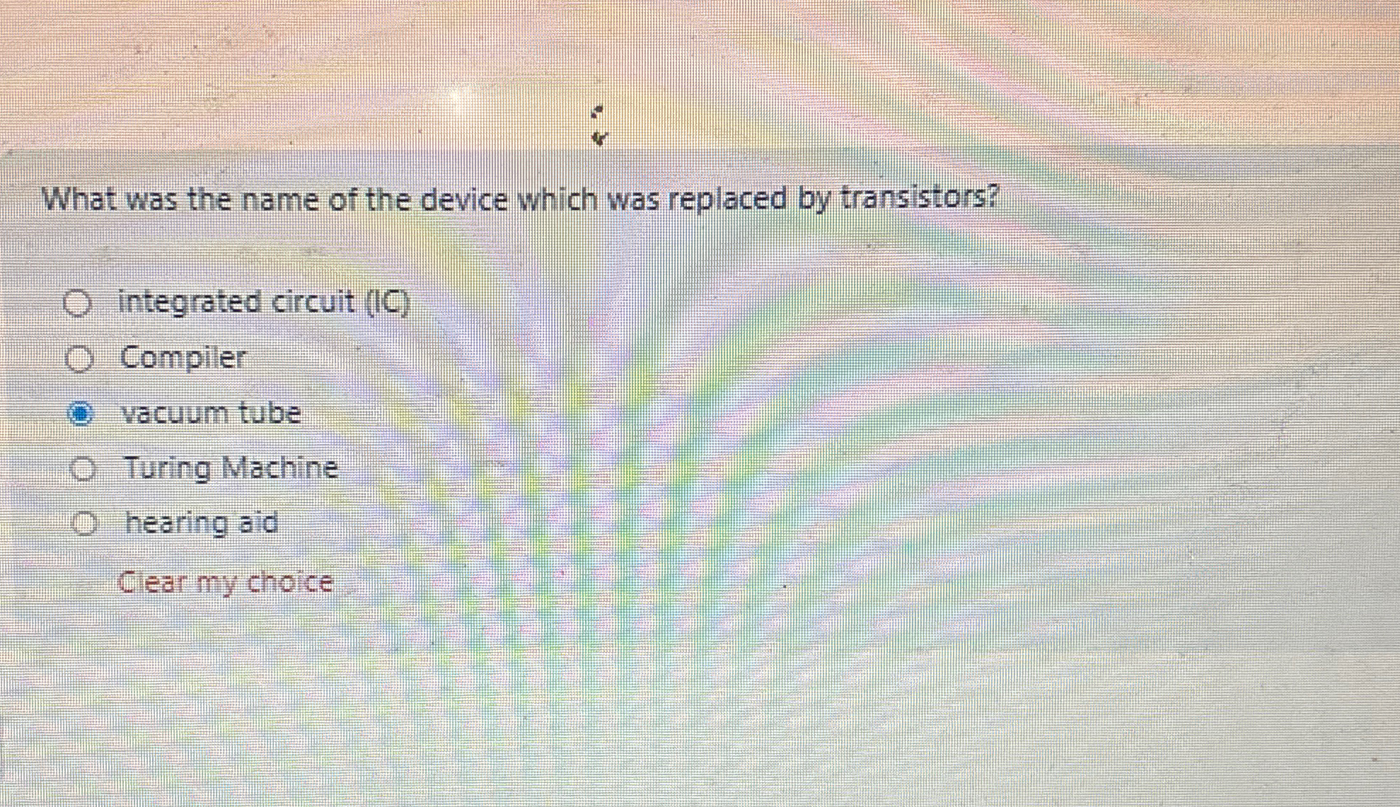 What was the name of the device which was