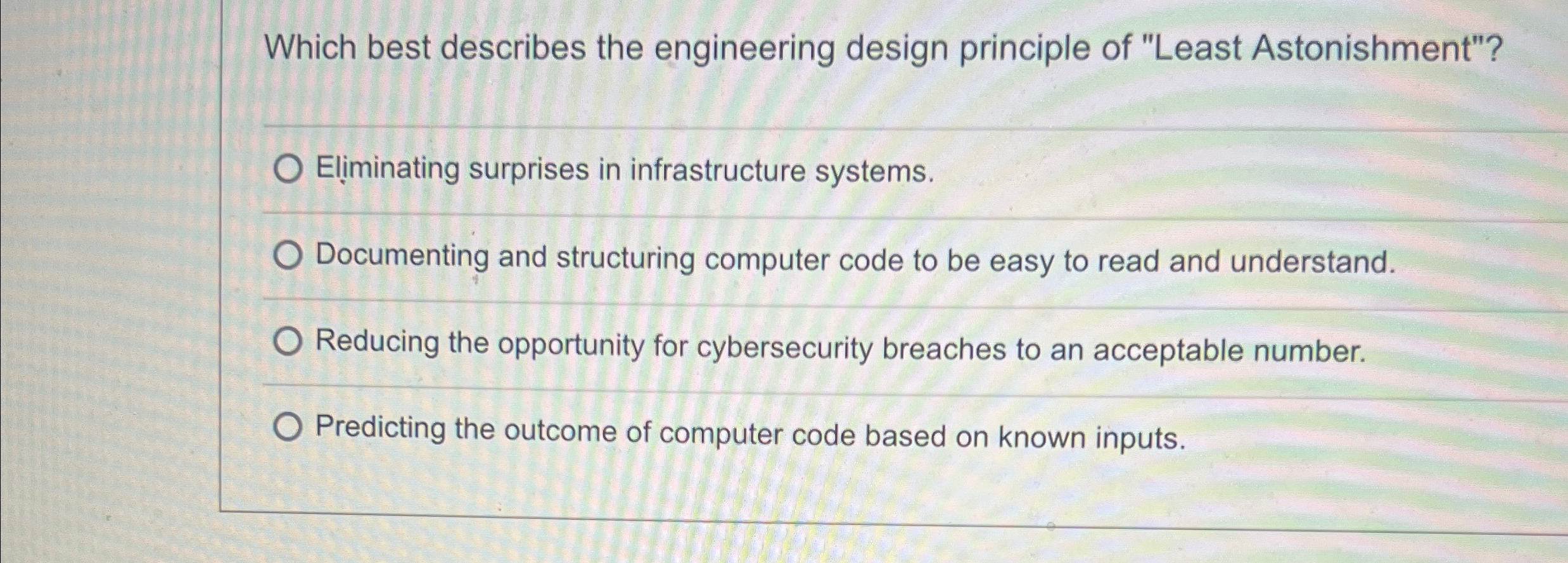 Which best describes the engineering design