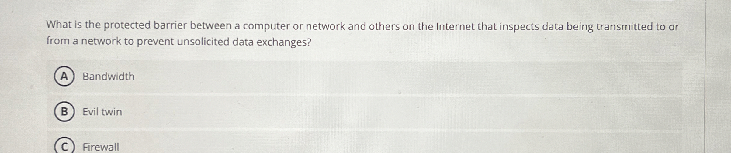What is the protected barrier between a computer