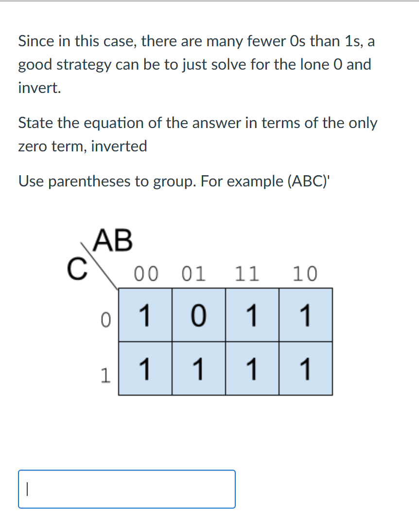 Since in this case, there are many fewer 0 s than