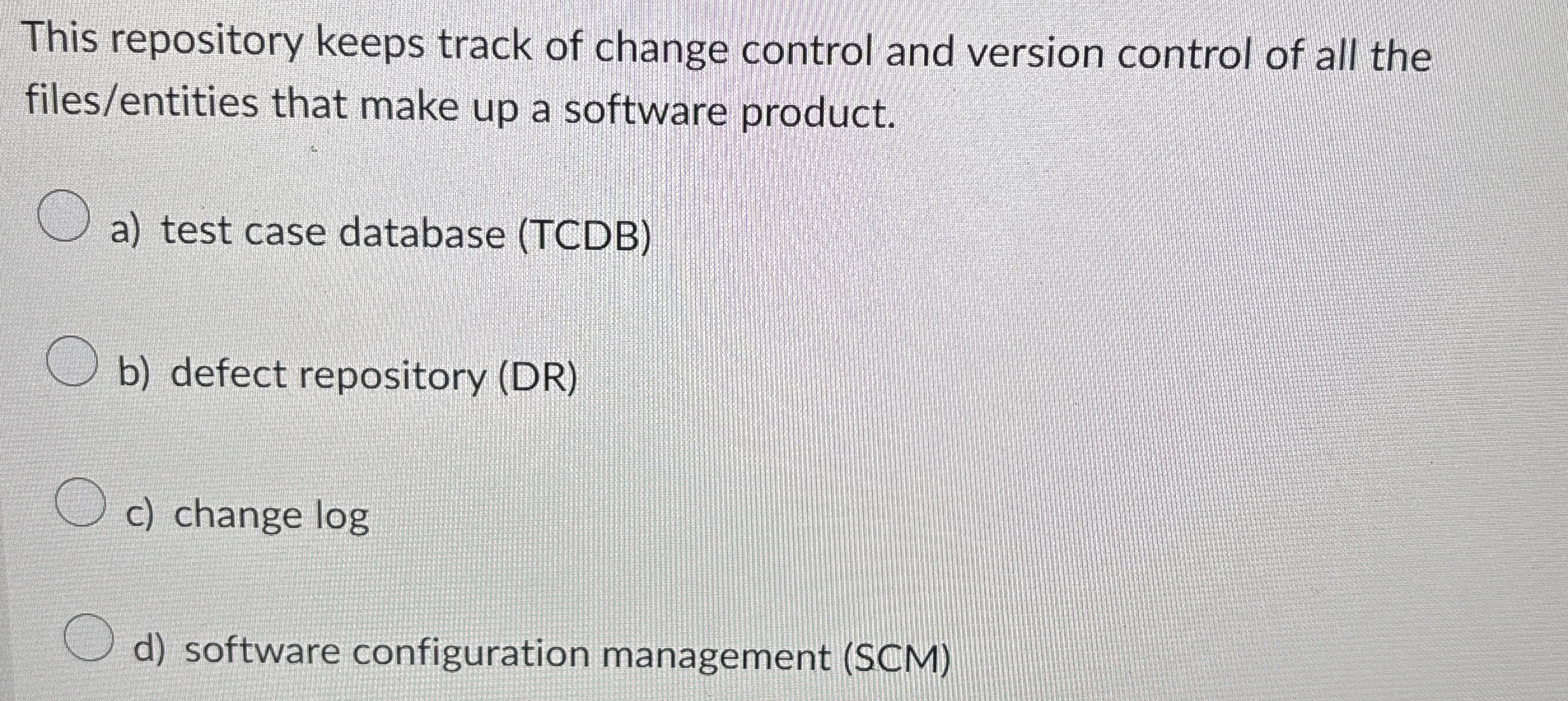 This repository keeps track of change control and