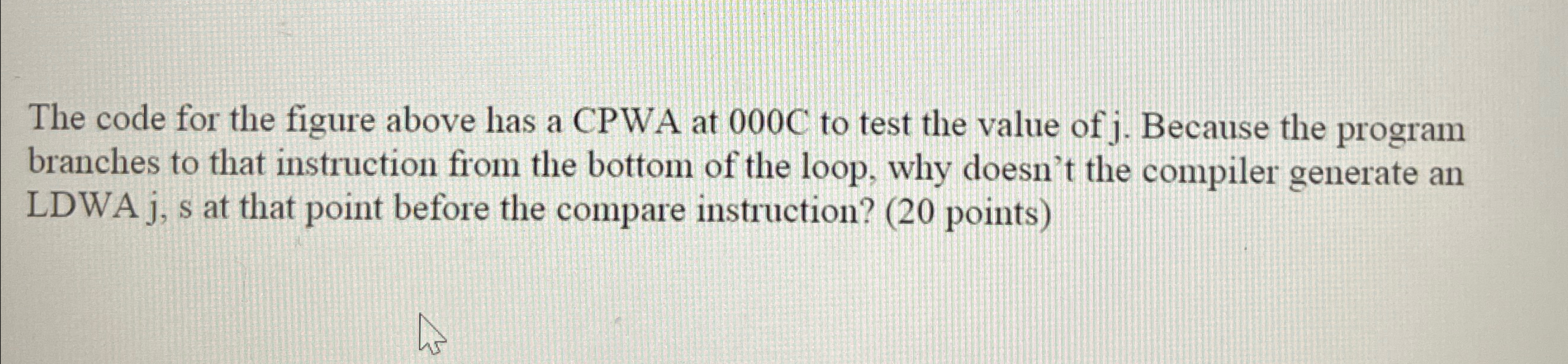 The code for the figure above has a CPWA at 0 0 0