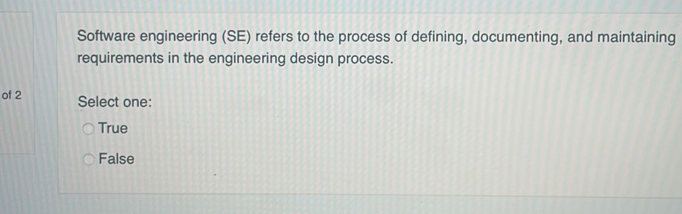 Software engineering ( SE ) refers to the process