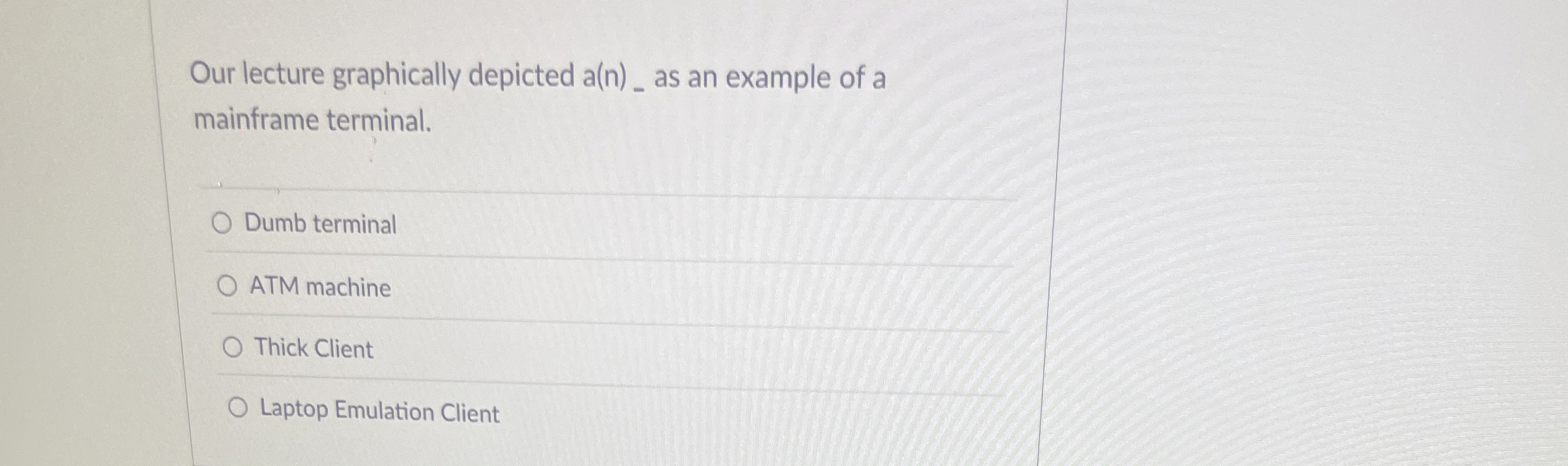 Our lecture graphically depicted as an example of