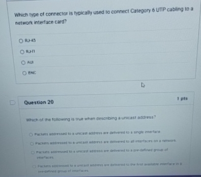 Which type of connector is typically used to