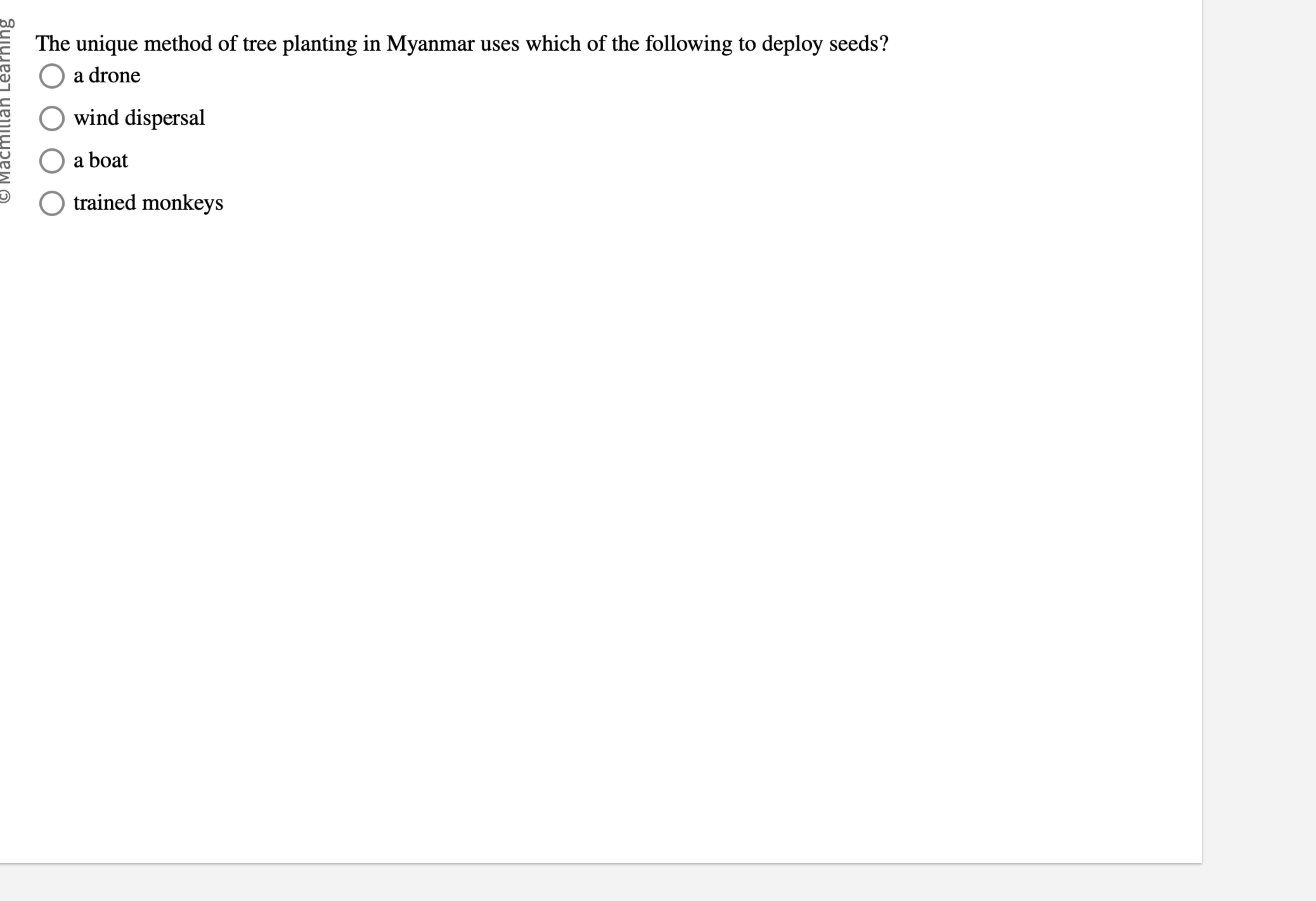 The unique method of tree planting in Myanmar