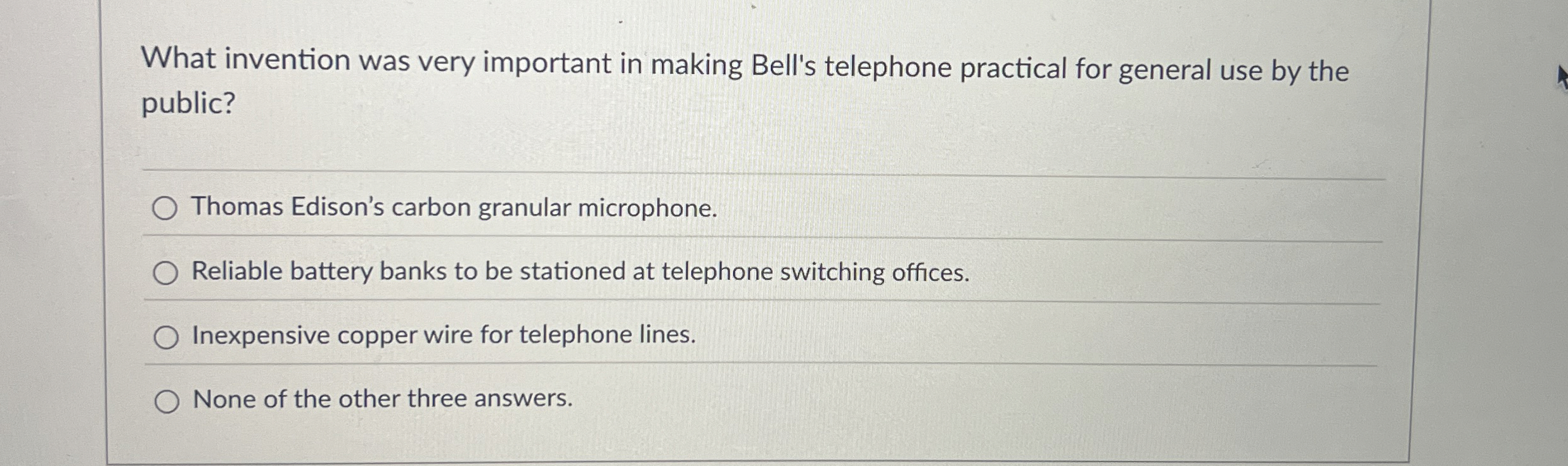 What invention was very important in making