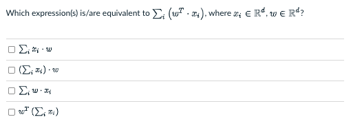 Which expression ( s ) is / are equivalent to i ?