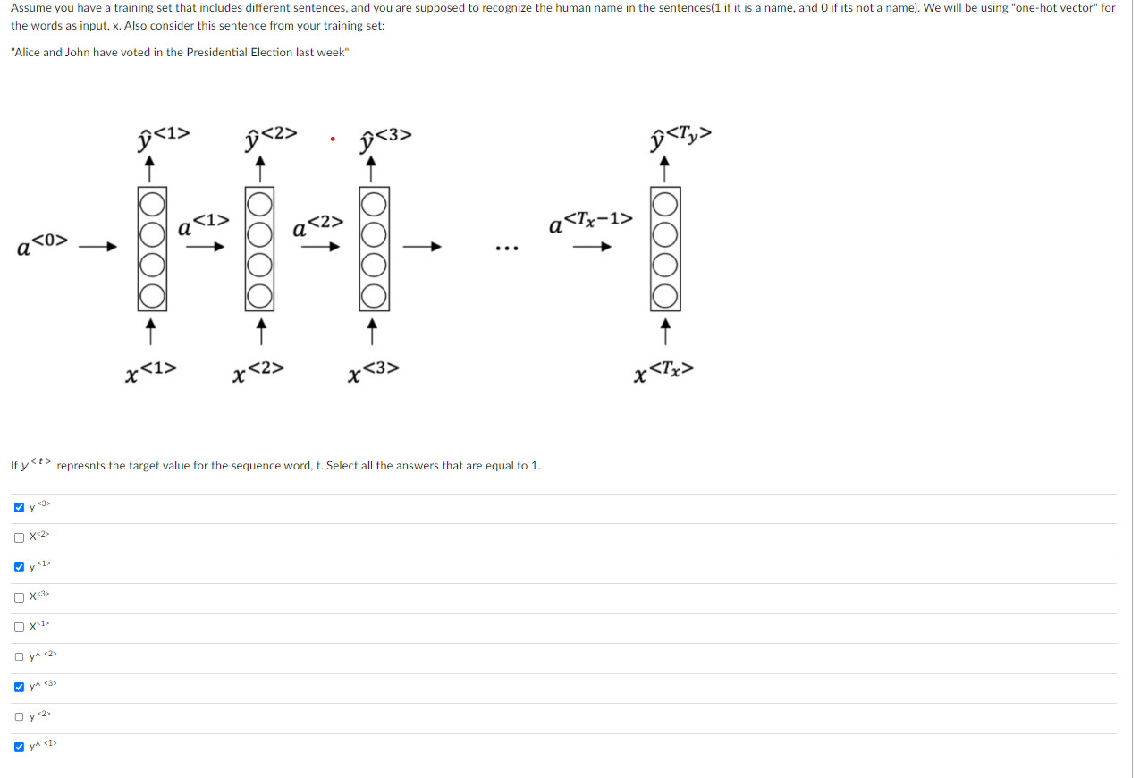 Assume you have a training set that includes