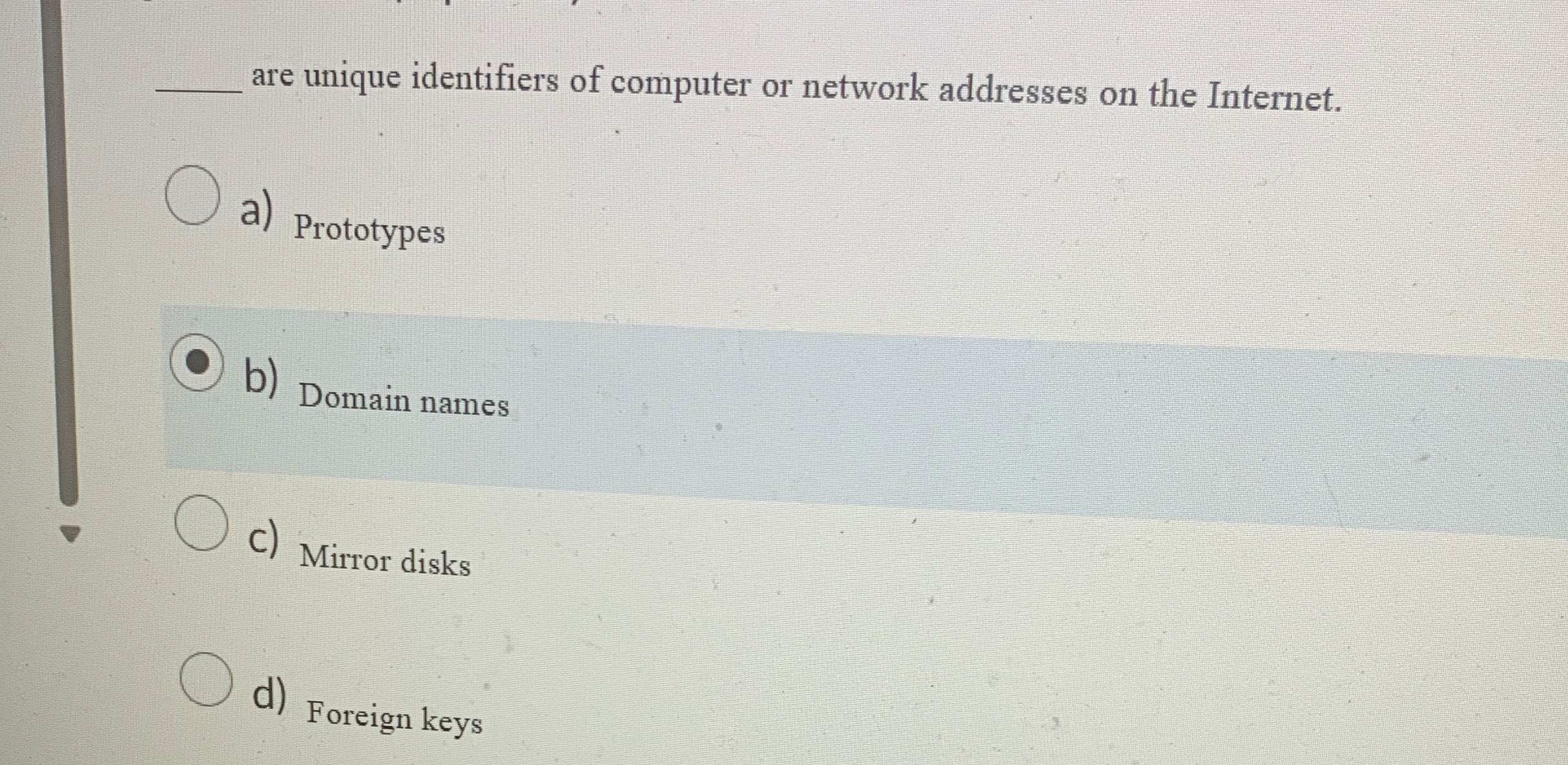 are unique identifiers of computer or network