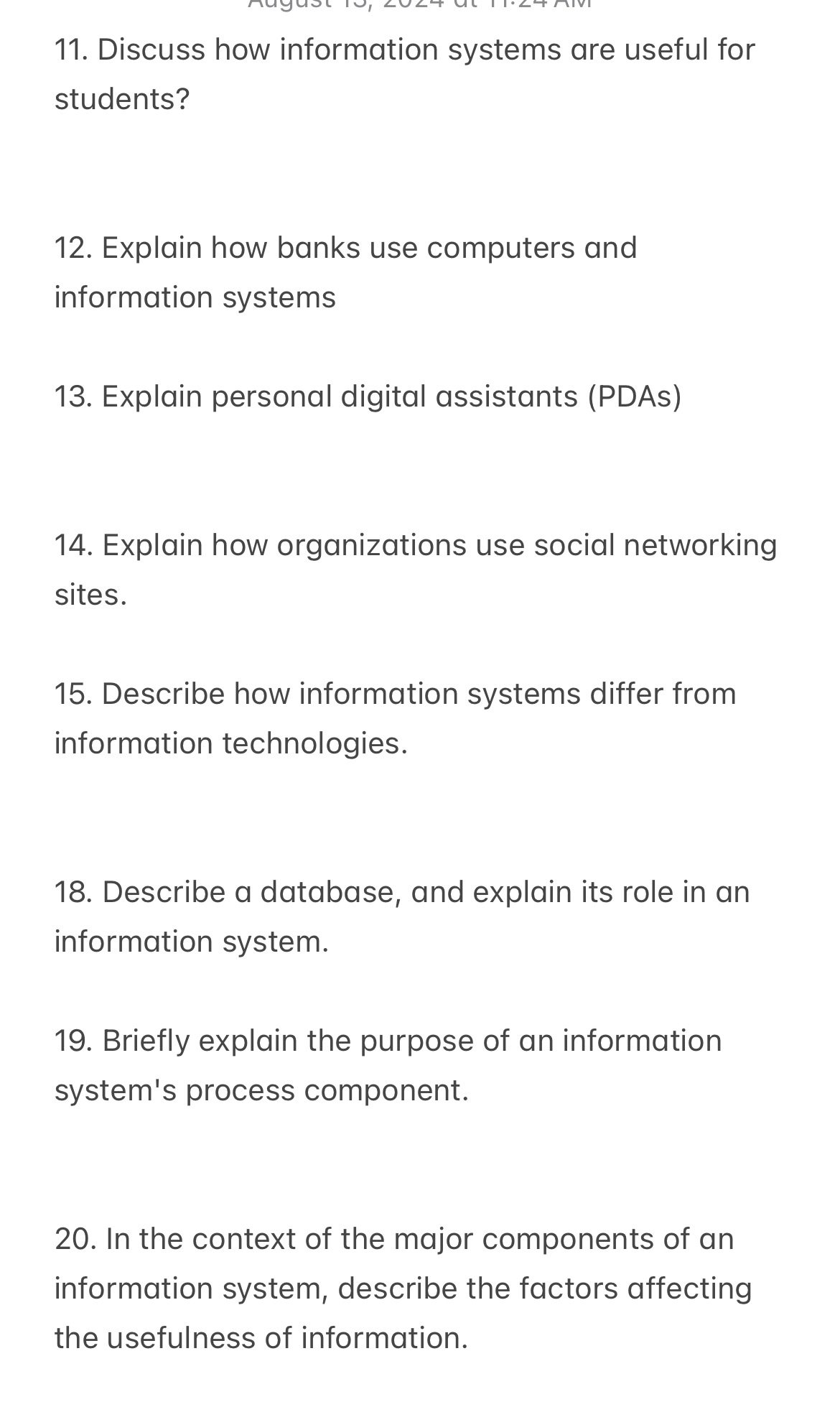 Discuss how information systems are useful for