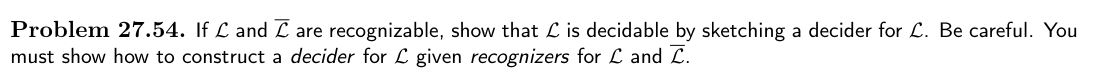 Problem 2 7 . 5 4 . If L and ? b a r ( L ) are
