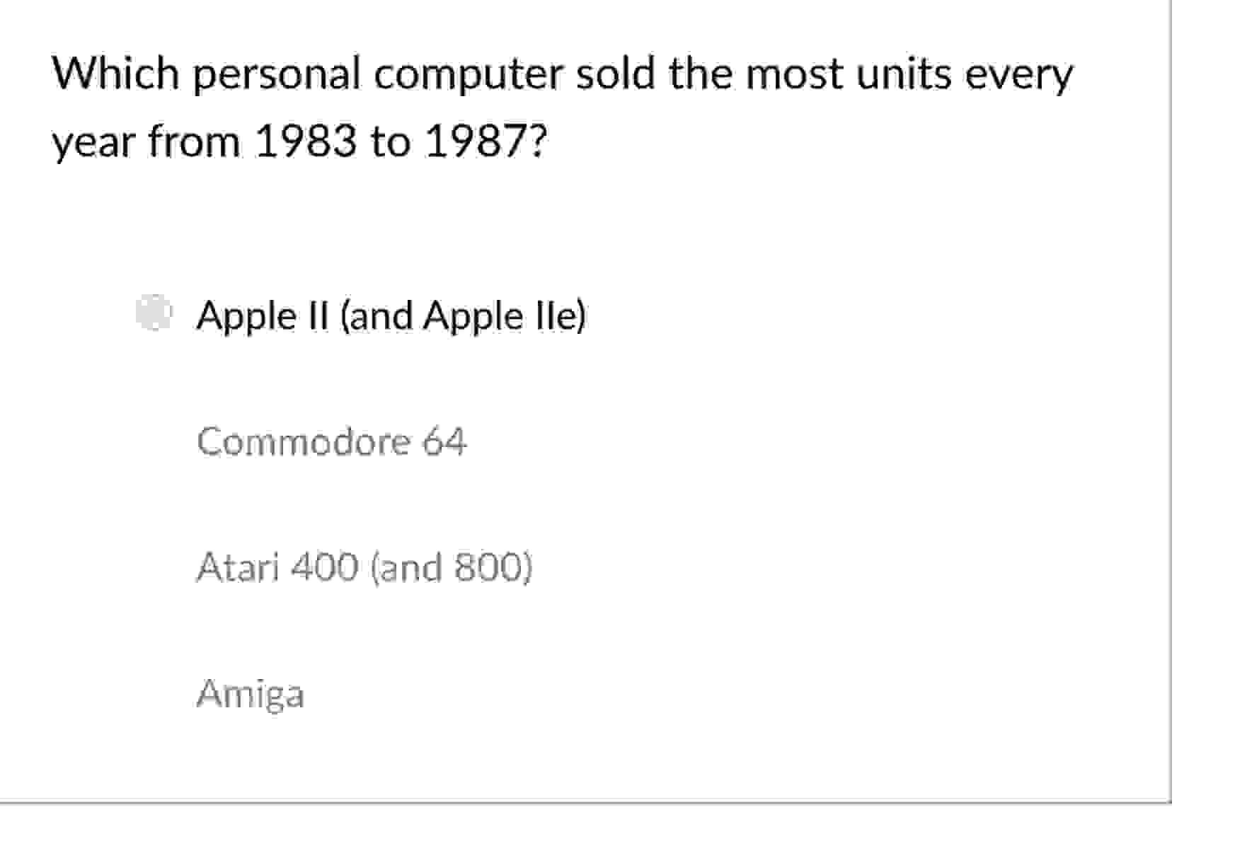 Which personal computer sold the most units every