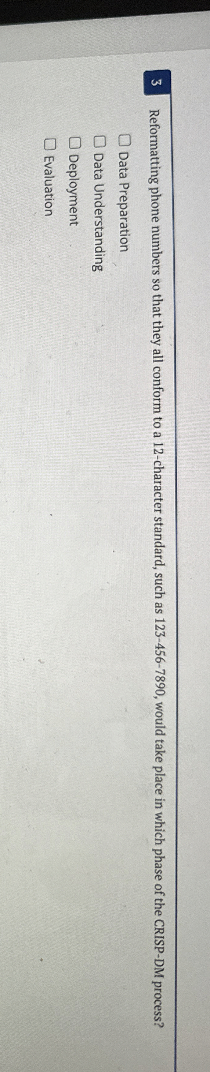 3 Reformatting phone numbers so that they all