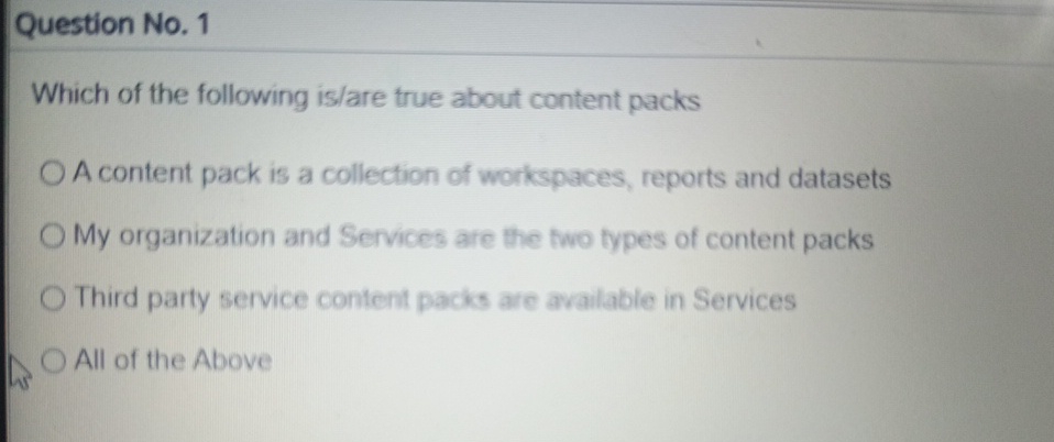 Question No . 1 Which of the following is / are