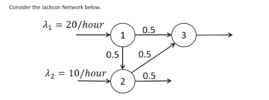 There are three service stations. Each station