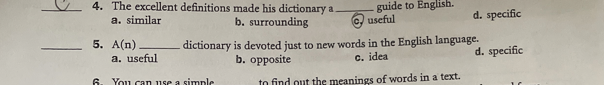 A ( n ) dictionary is devoted just to new words