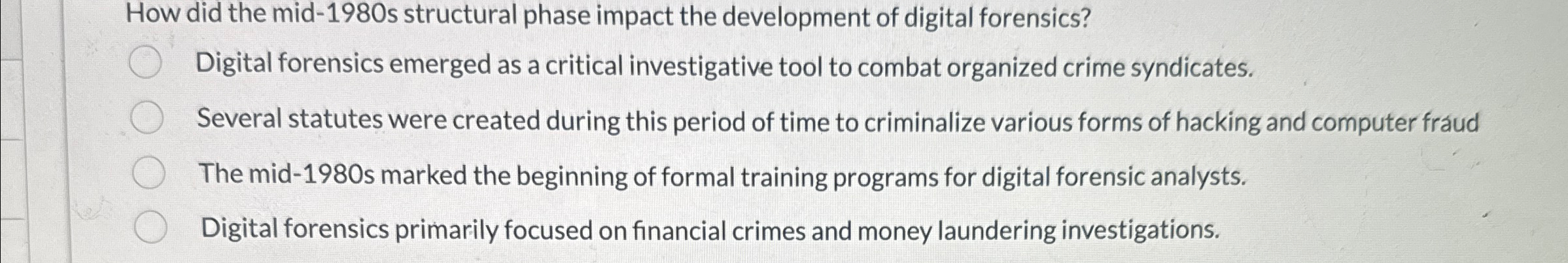 How did the mid - 1 9 8 0 s structural phase