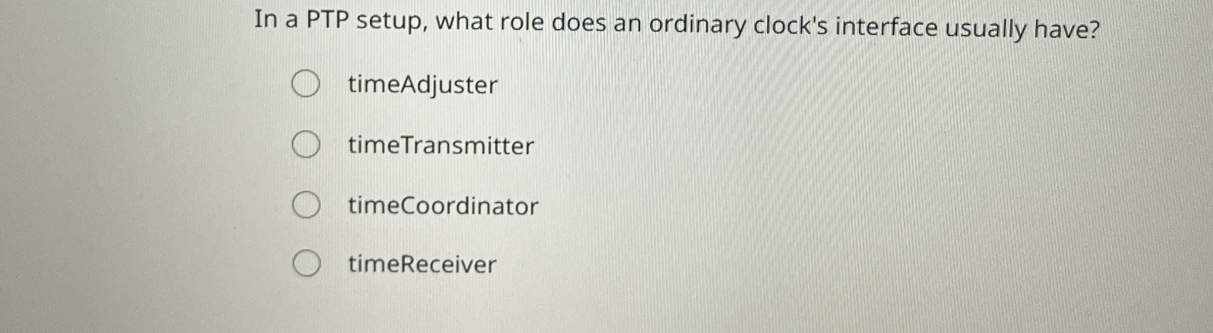 In a PTP setup, what role does an ordinary