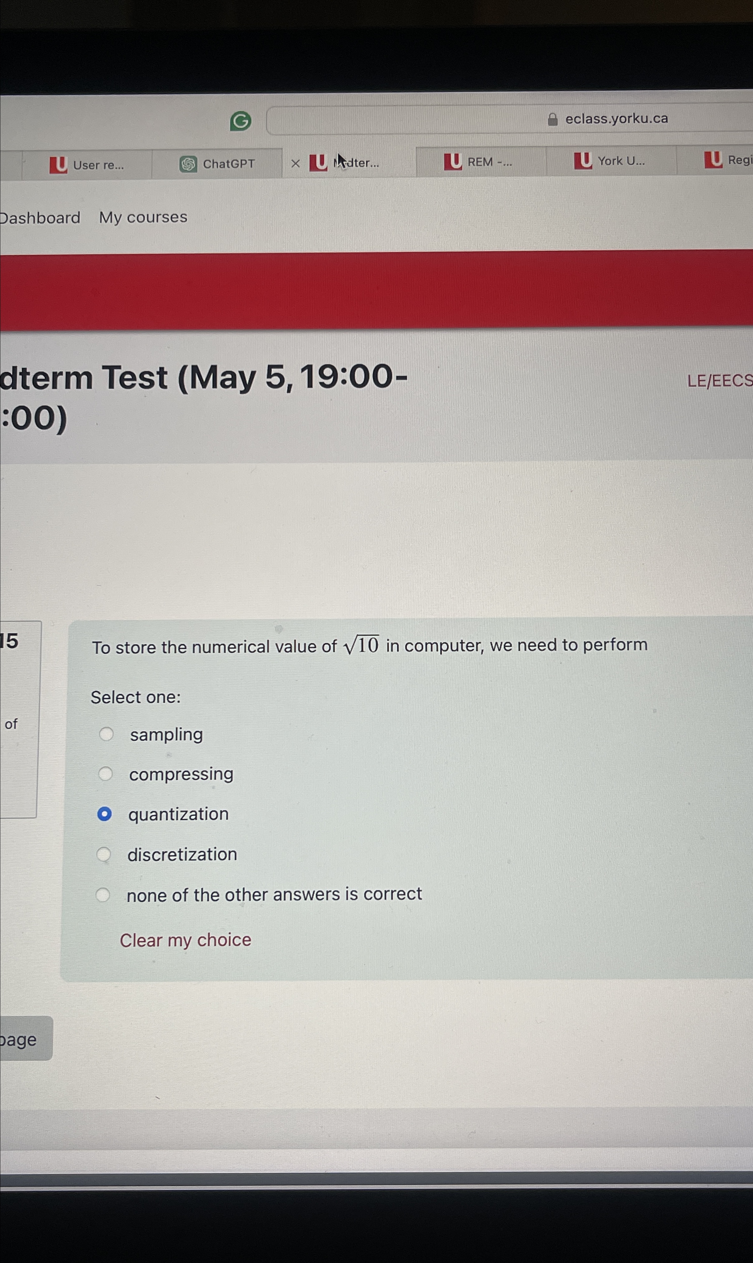 User re . . . ChatGPT REM York Regi Cashboard My