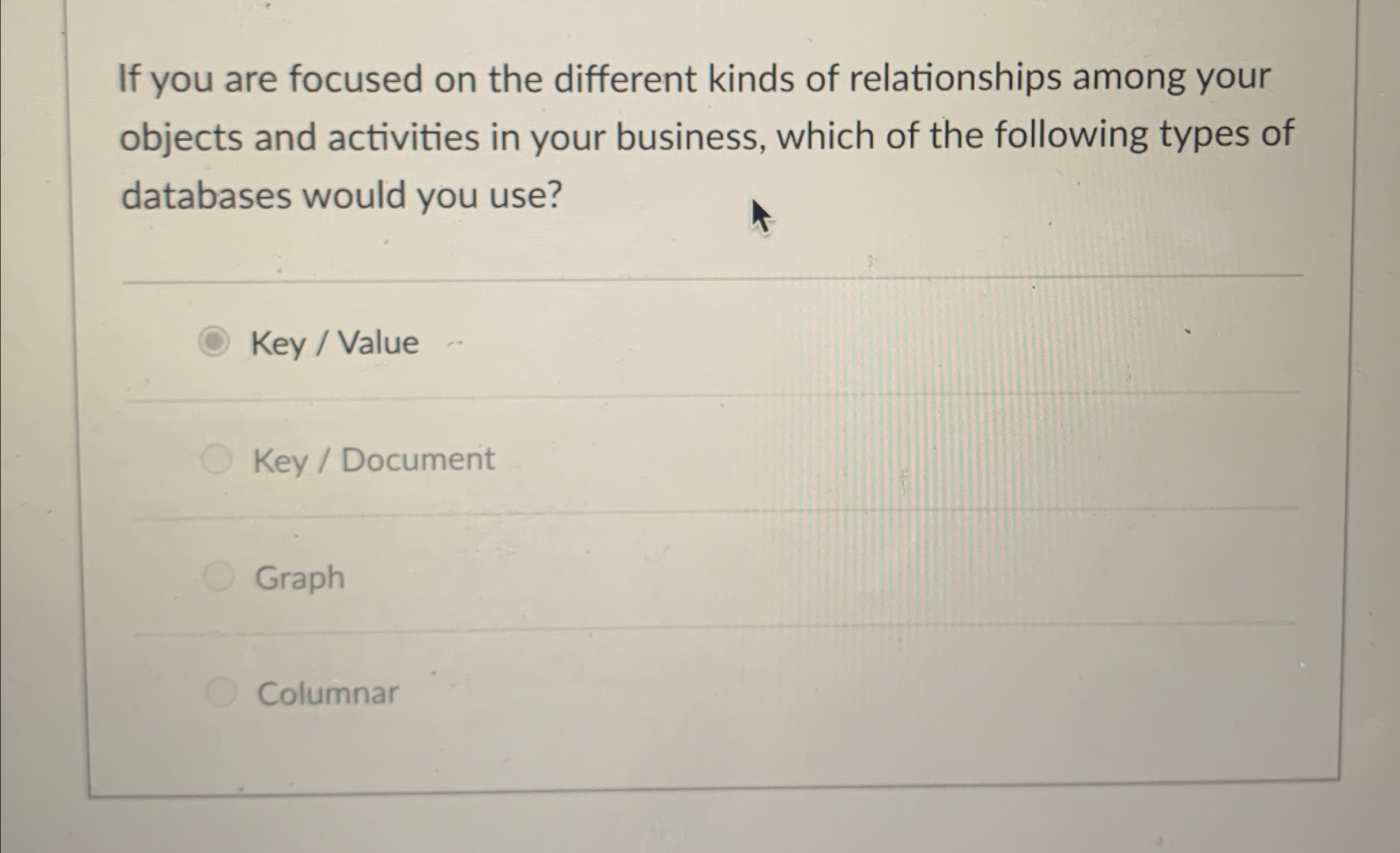 If you are focused on the different kinds of