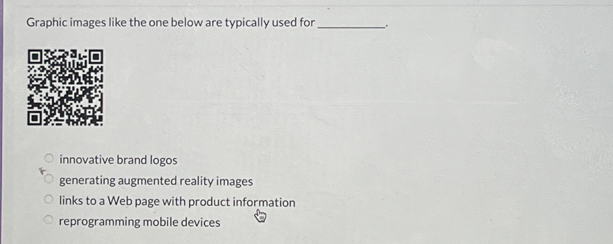 Graphic images like the one below are typically