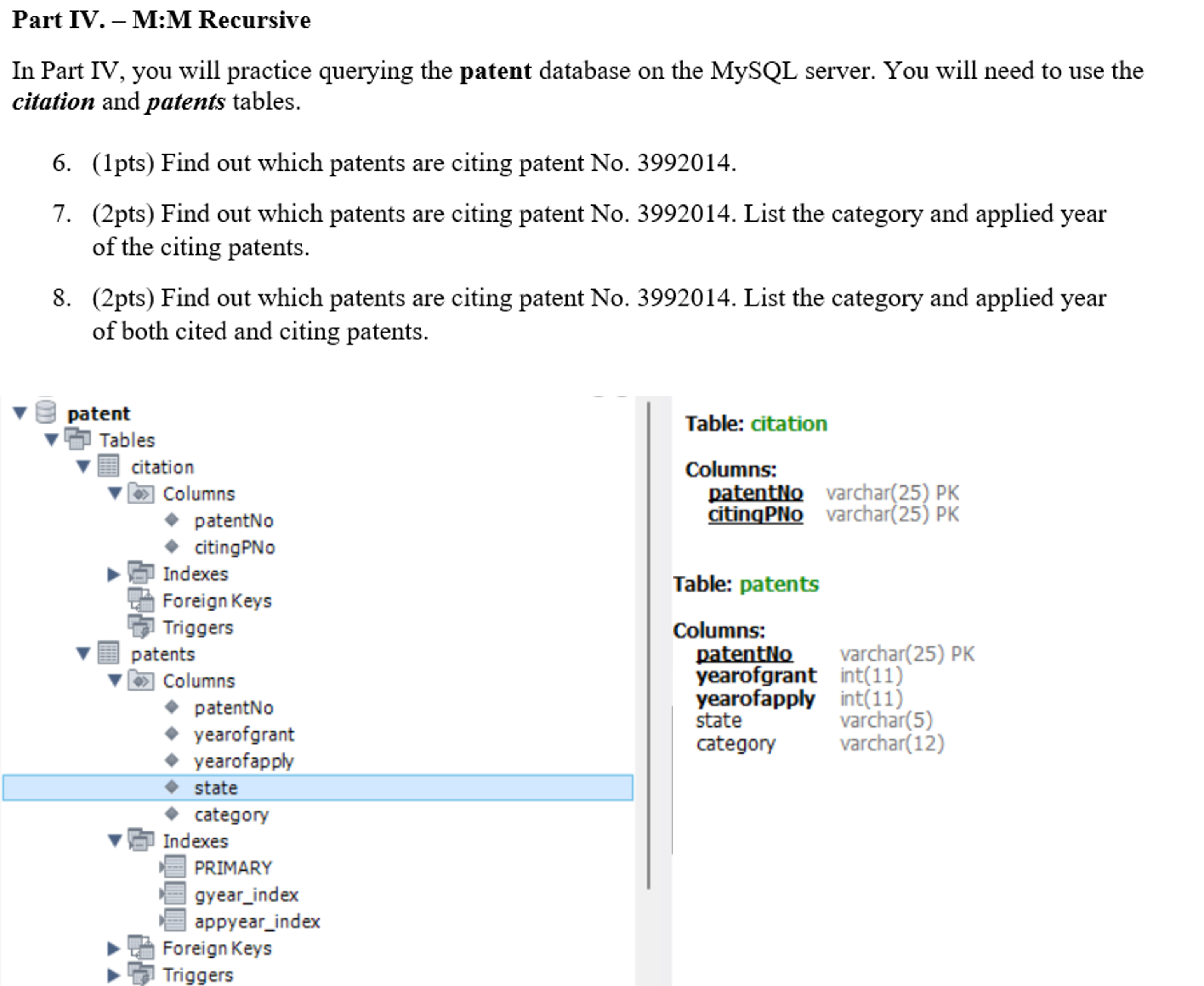 Part IV . - M:M Recursive In Part IV , you will