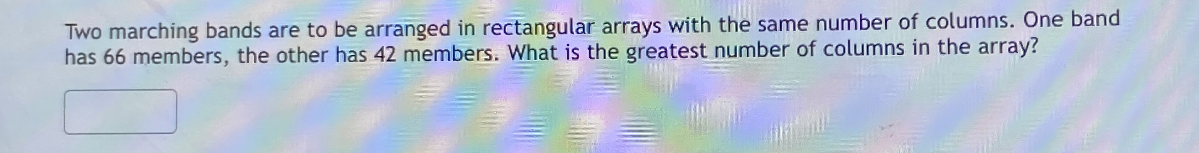 Two marching bands are to be arranged in