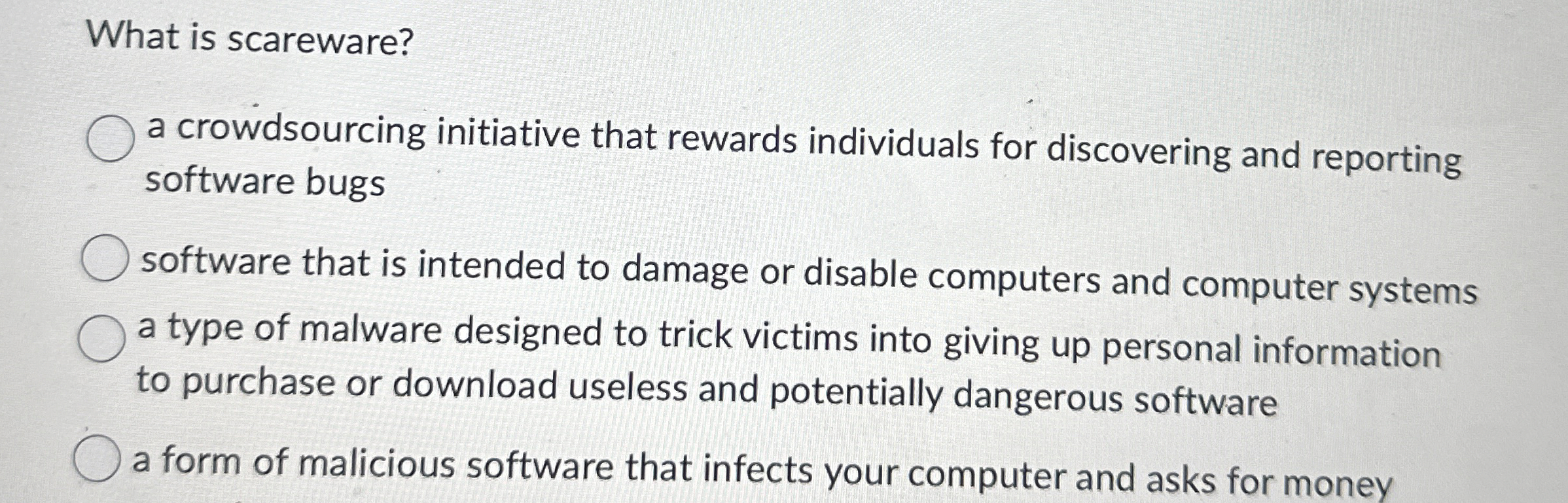 What is scareware? a crowdsourcing initiative