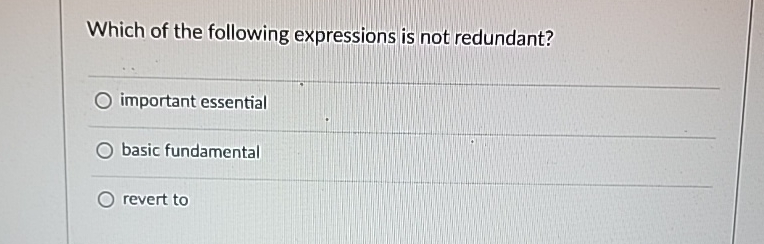 Which of the following expressions is not