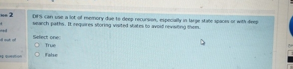 ton 2 DFS can use a lot of memory due to deep