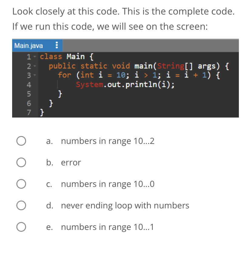 Look closely at this code. This is the complete