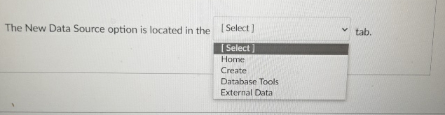 The New Data Source option is located in the tab.