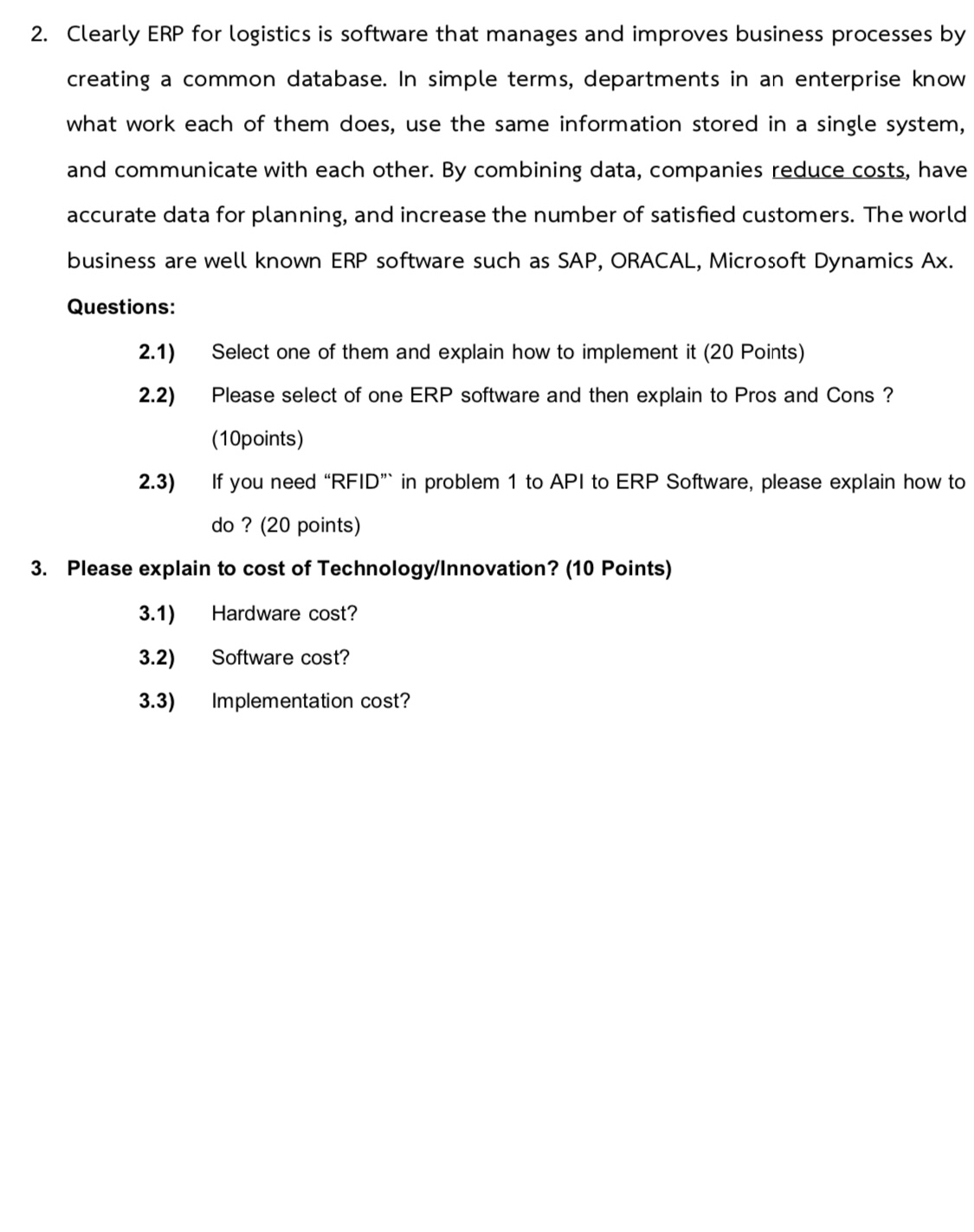 Clearly ERP for logistics is software that