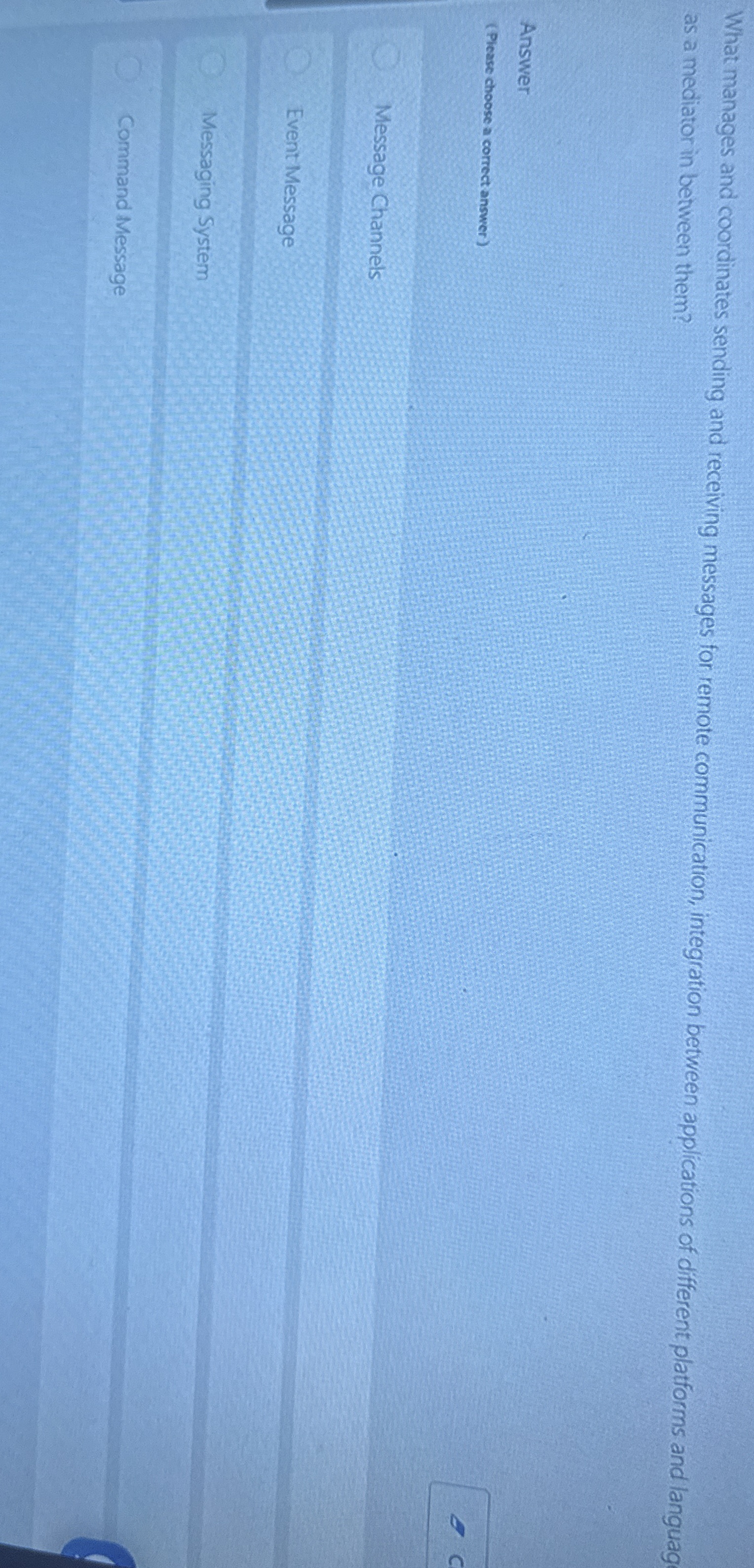 What manages and coordinates sending and