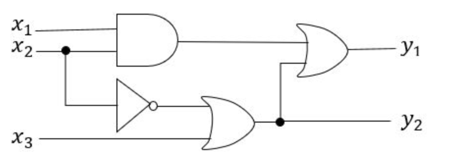 Write Boolean expressions to describe the