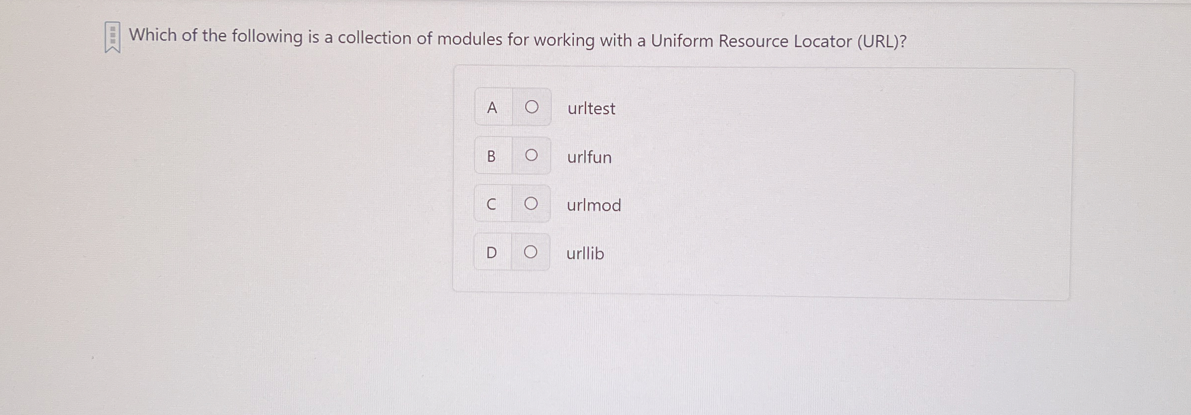 Which of the following is a collection of modules
