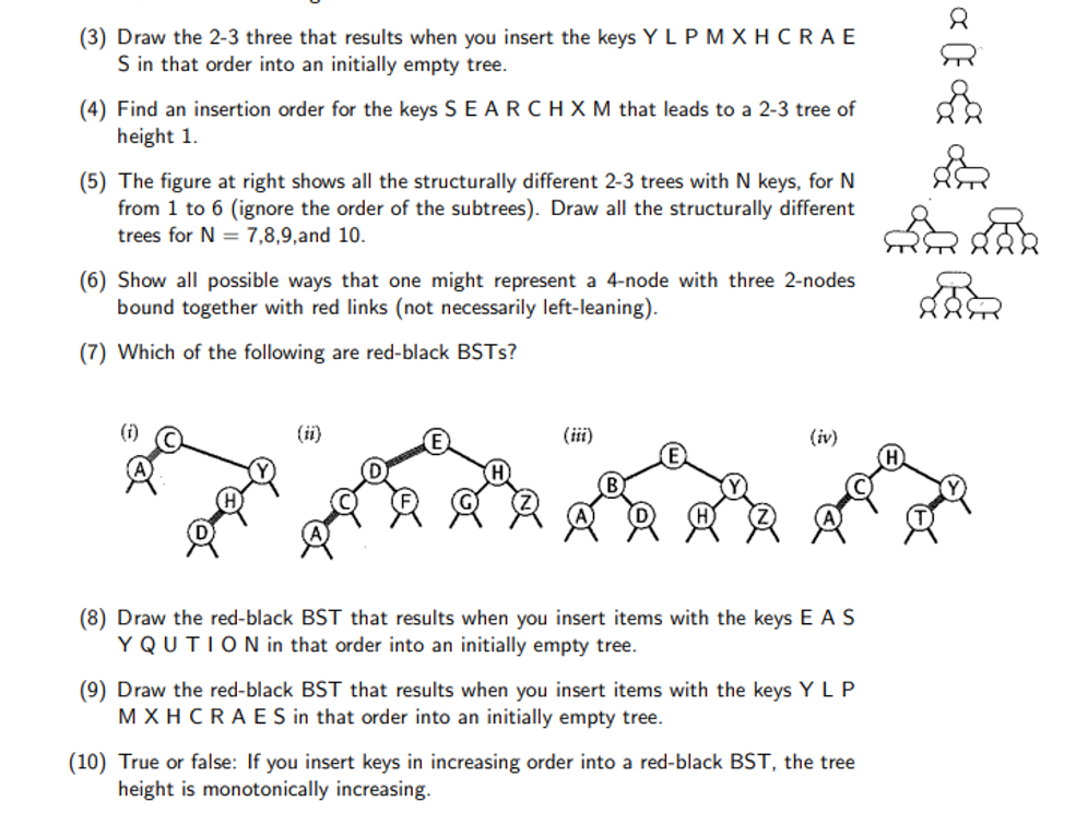 ( 3 ) Draw the 2 - 3 three that results when you