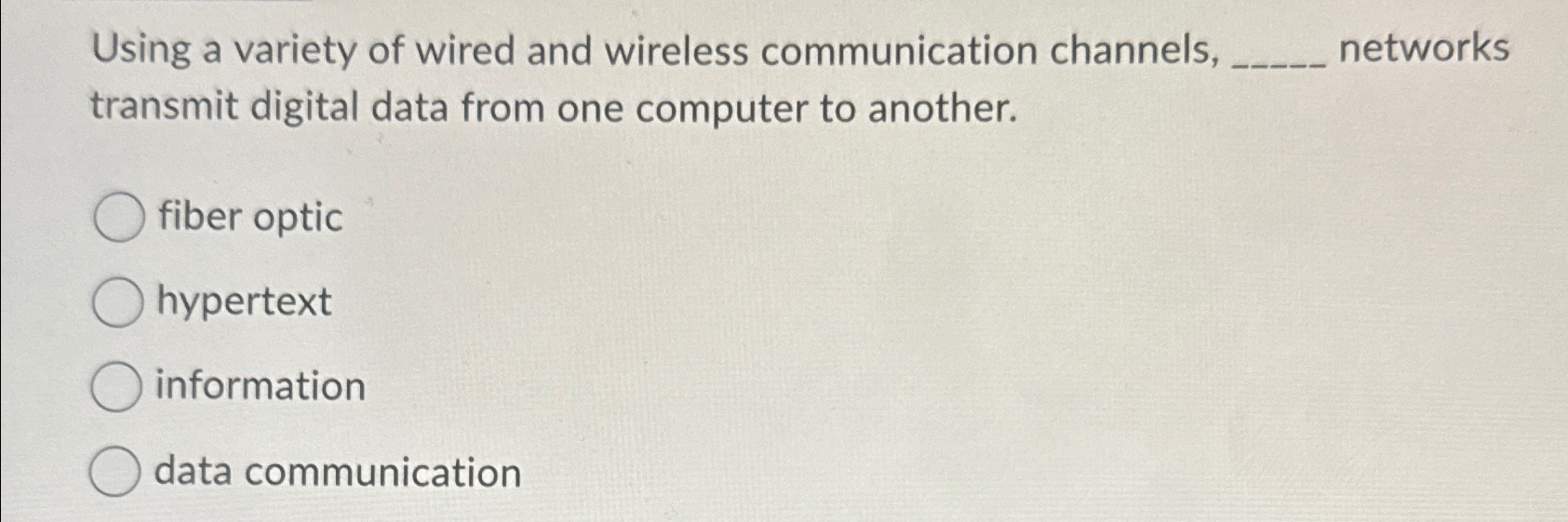 Using a variety of wired and wireless