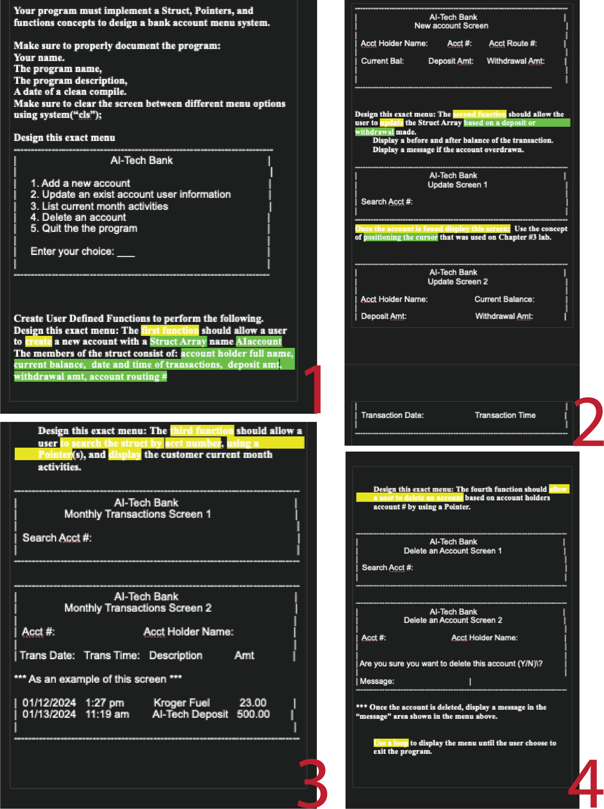 NEED HELP WITH CODING A C + + ASSIGNMENT, LOOK AT