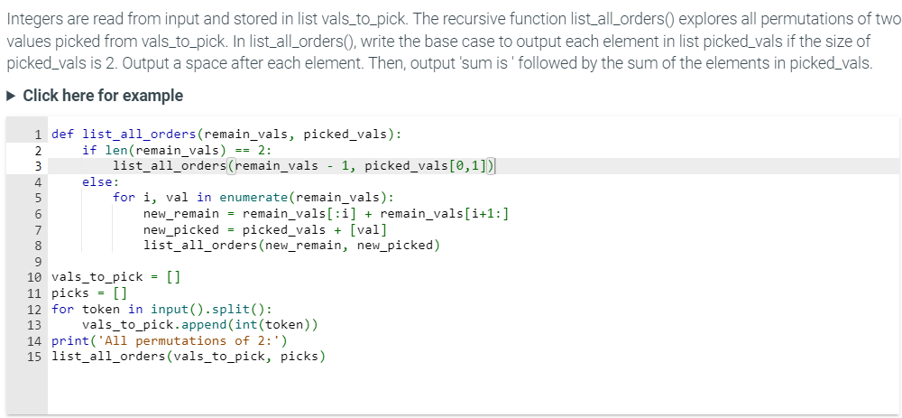In Python Integers are read from input and stored