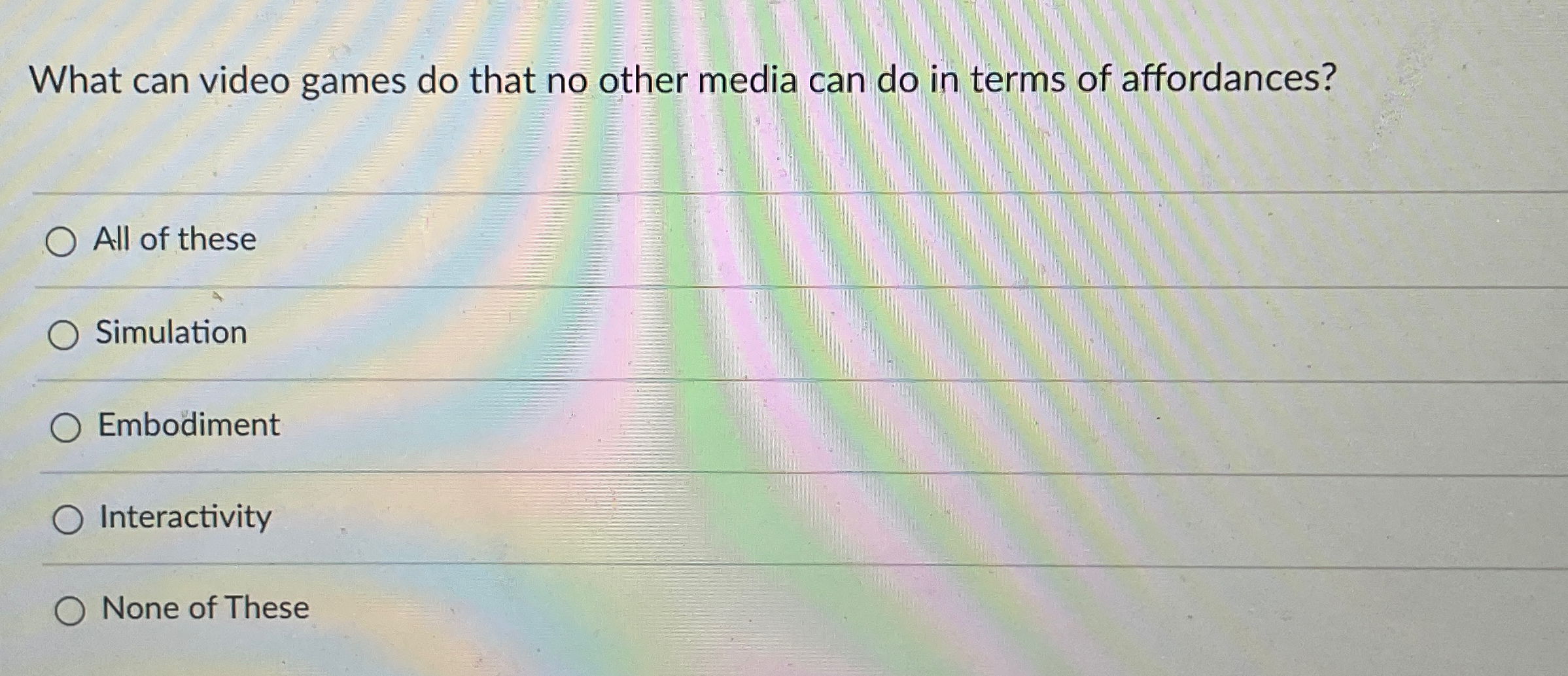 What can video games do that no other media can