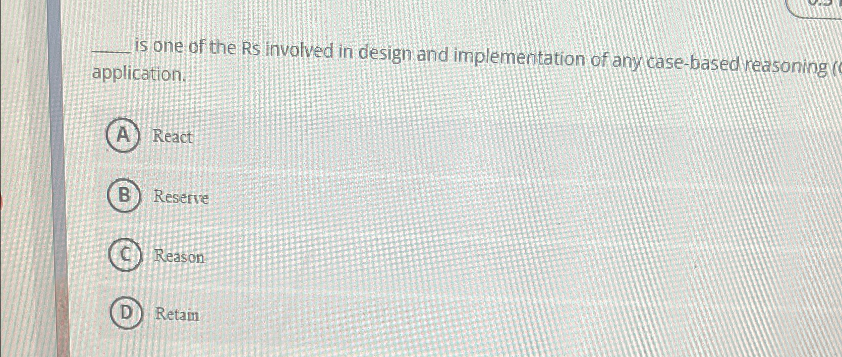 is one of the Rs involved in design and