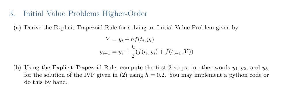 Numerical Analysis. Coding portions must be